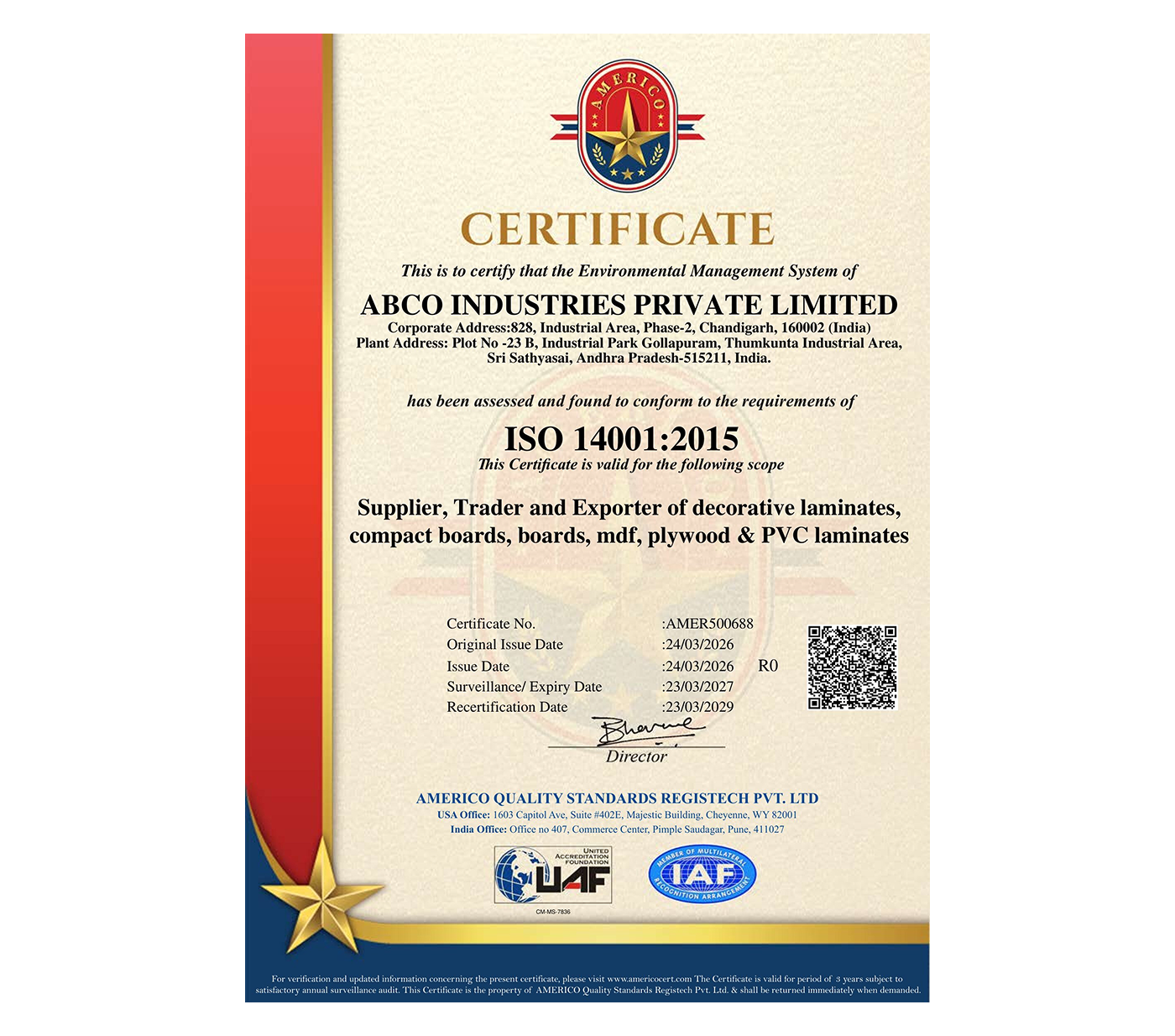 ISO 14001 Certification