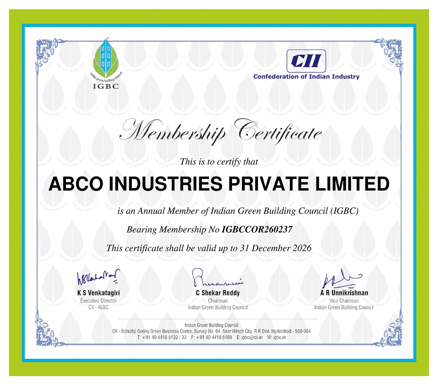 ISO 14001 Certification